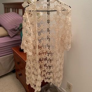 L cream see through cover